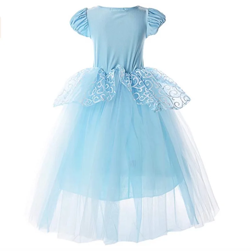 Детский костюм принцессы Золушки пышные вечерние платья с рукавами