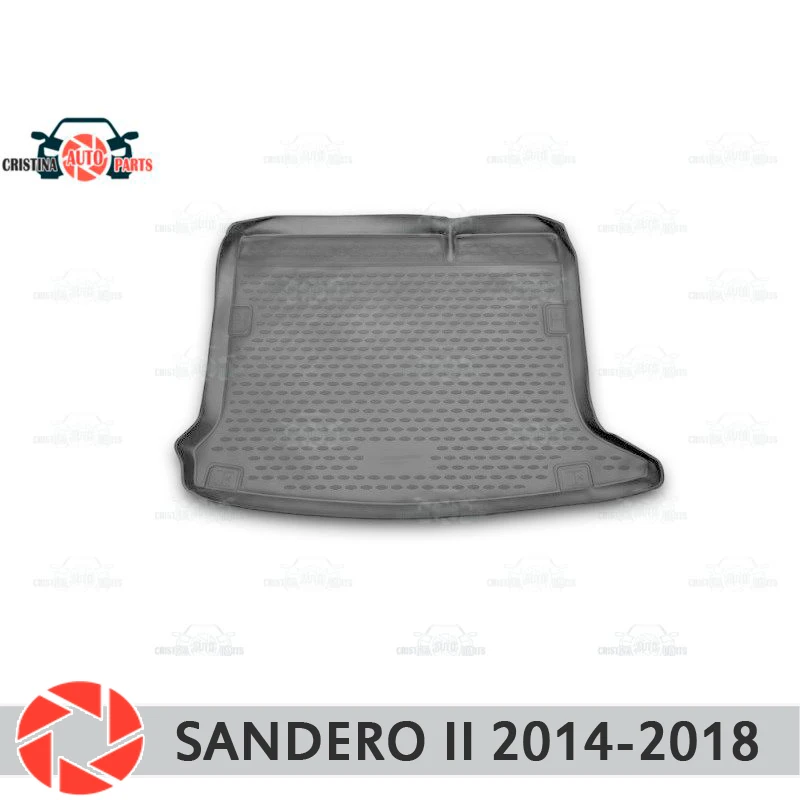 Коврик для багажника Renault Sandero 2014-2018 напольный коврик противоскользящие