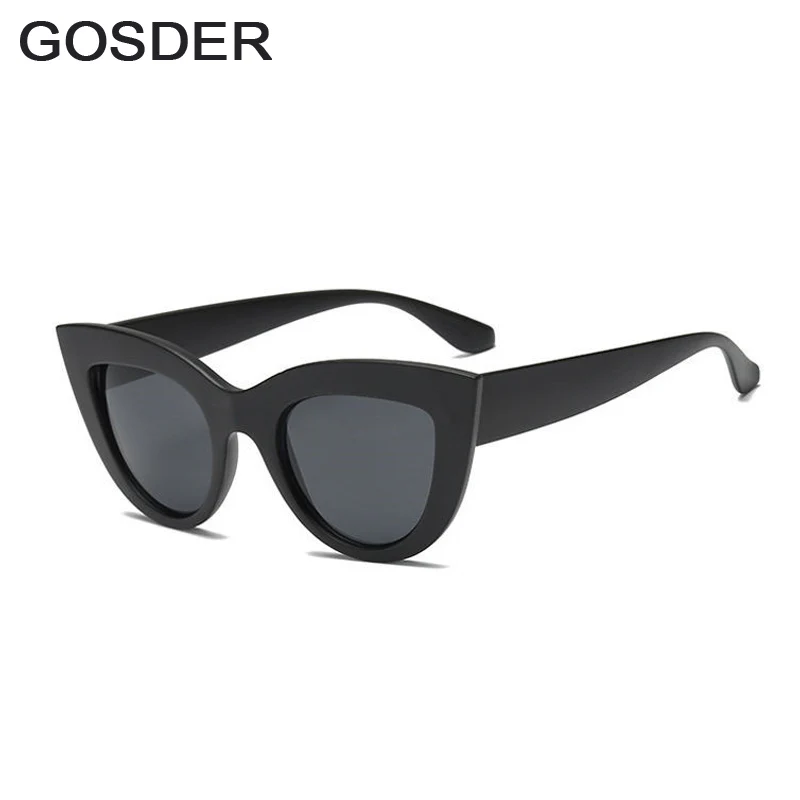 

Women Cat Eye Sunglasses Matt black Brand Designer Cateye Sun glasses For Female goggles UV400 Protection Eyewear