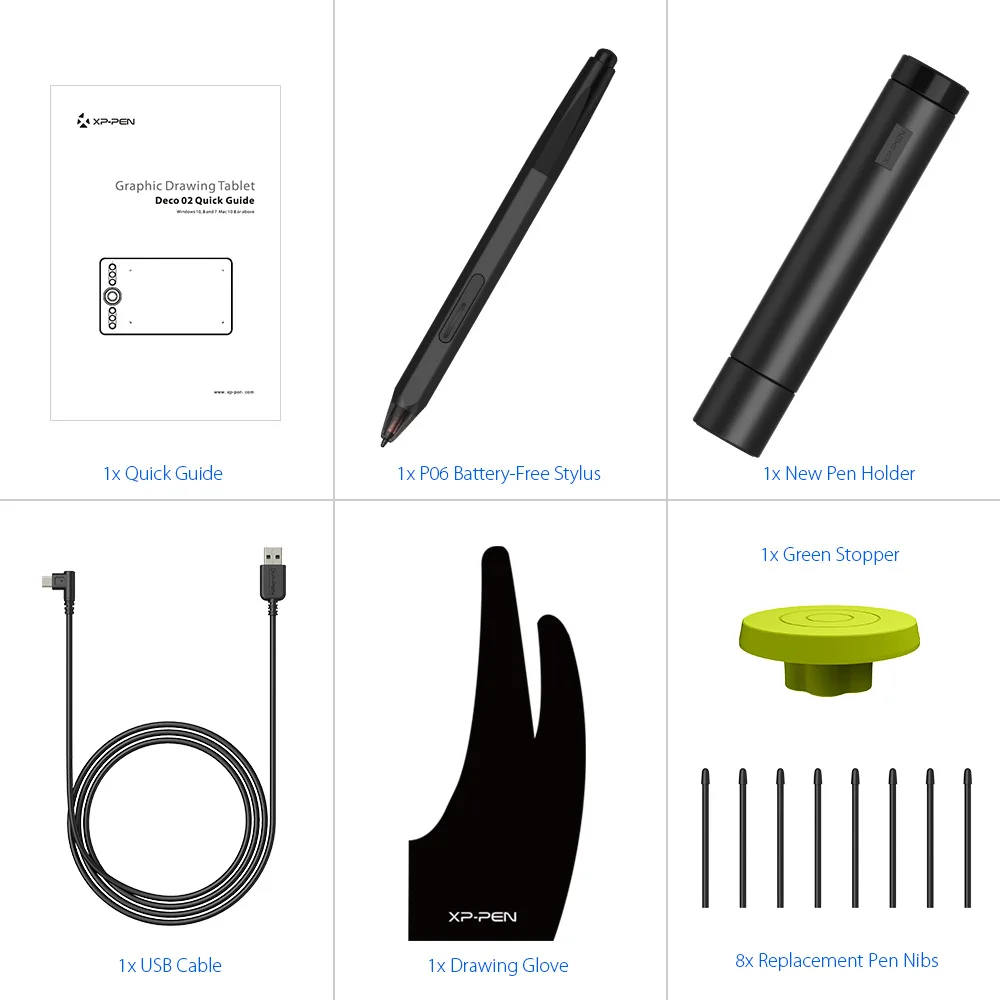 Графический планшет для рисования XP Pen Deco 02 с металлическом колесом настроек и