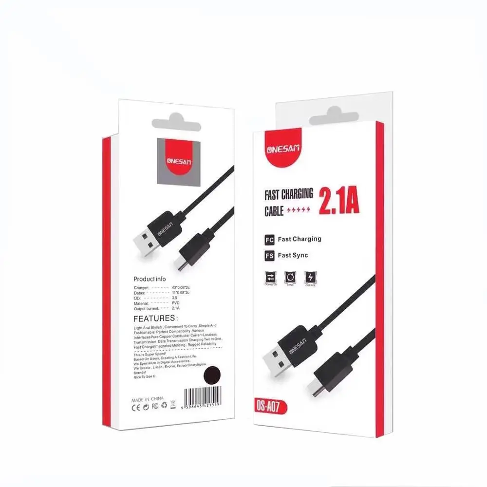 

For Mirco USB Datas phone Cables Data Sync With Retail Package For Smart Phone devices with retail package OS-A07