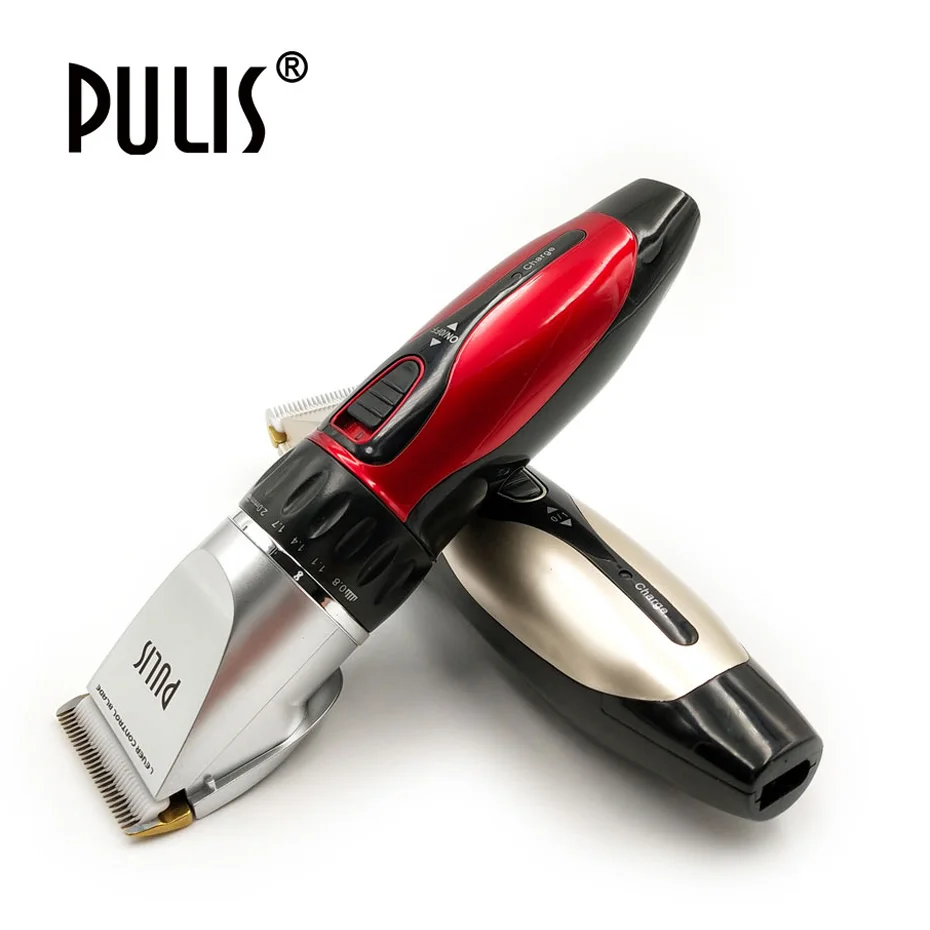 

PULIS Professional Hair Clipper 100-240V Rechargeable Electric Hair Trimmer Home Barber Haircut Machine with 4 Limit Combs Tool