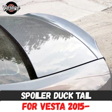 Спойлер утиный хвост для Lada Vesta-на крышке багажника ABS пластиковая отделка Аксессуары аэродинамическое крыло спортивный коврик для автомобиля Стайлинг тюнинг