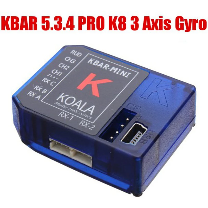 

KBAR 5.3.4 PRO K8 3 Axis Gyro Flybarless System For RC Helicopter Part