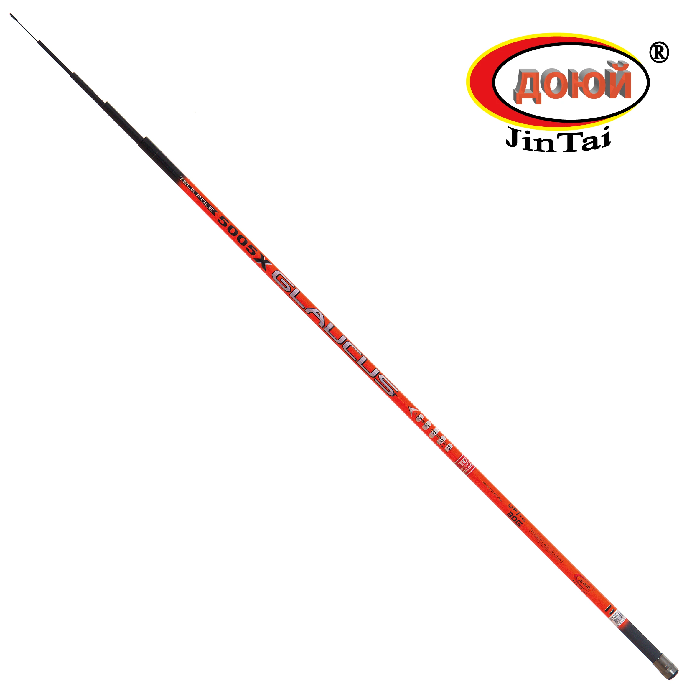 619B-1030 GLAUCUS POLE CARBON Строй средне быстрый. Тест C.W. 10-30 гр. Длина: 4 0м / 5 6 7 Удочка ДОЮЙ