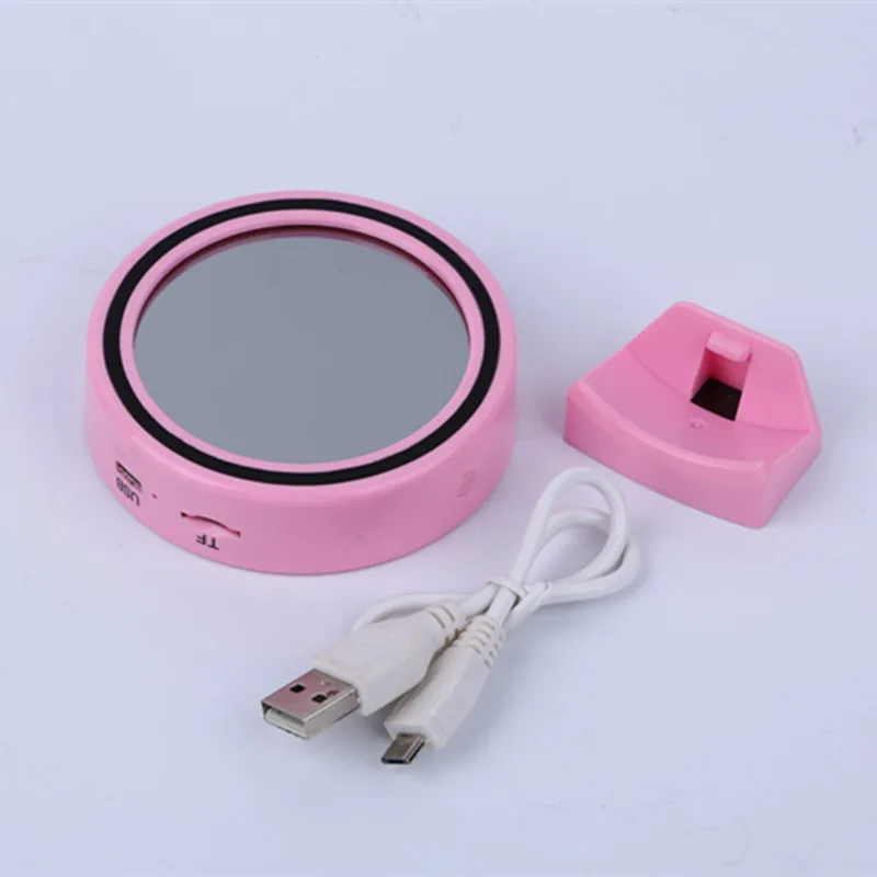 Наручные часы высокого качества MP3 плеер Bluetooth Динамик с зеркалом и будильник для