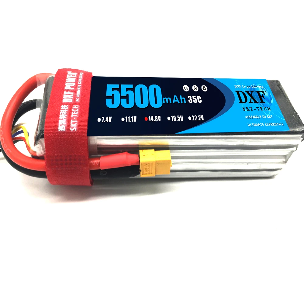 Литий полимерный аккумулятор DXF 14 8 в 5500 мА/ч 35C 4S MAX 60C T/XT60 для радиоуправляемого