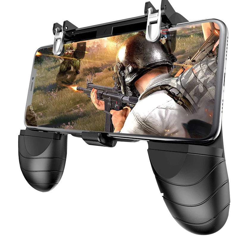 

W18 PUBG Game Controller Gamepad Mobile Phone Free Fire Shooter Trigger Button Gamepad Joystick For IOS Android Phone Hoder