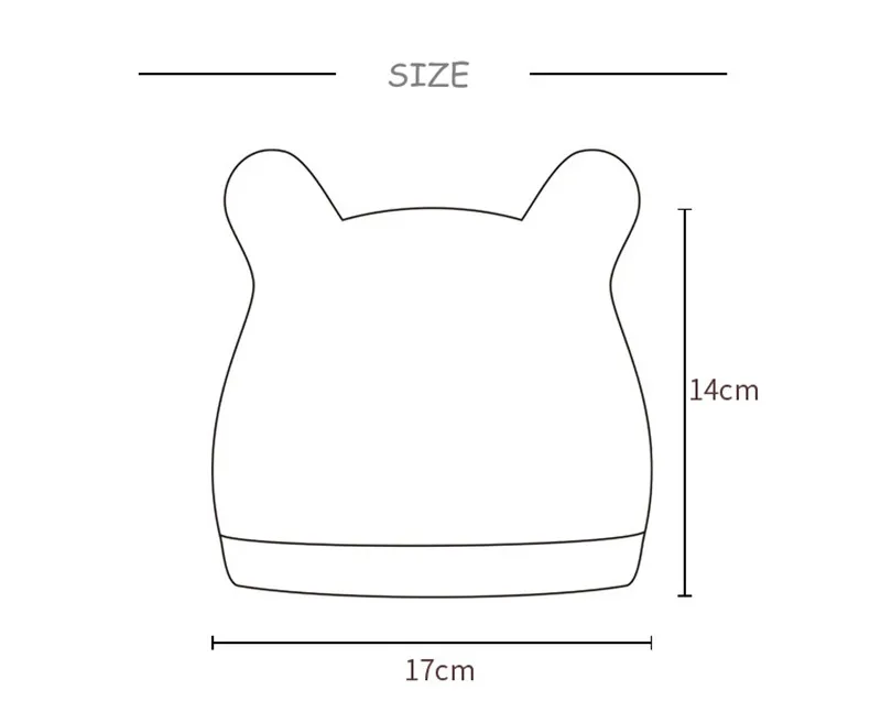 Детские Полосатые шапки из чистого органического хлопка для новорожденных от 0 до 3 месяцев, милые шапочки с ушками для девочек и мальчиков, защищают нежную кожу и волосы от вреда