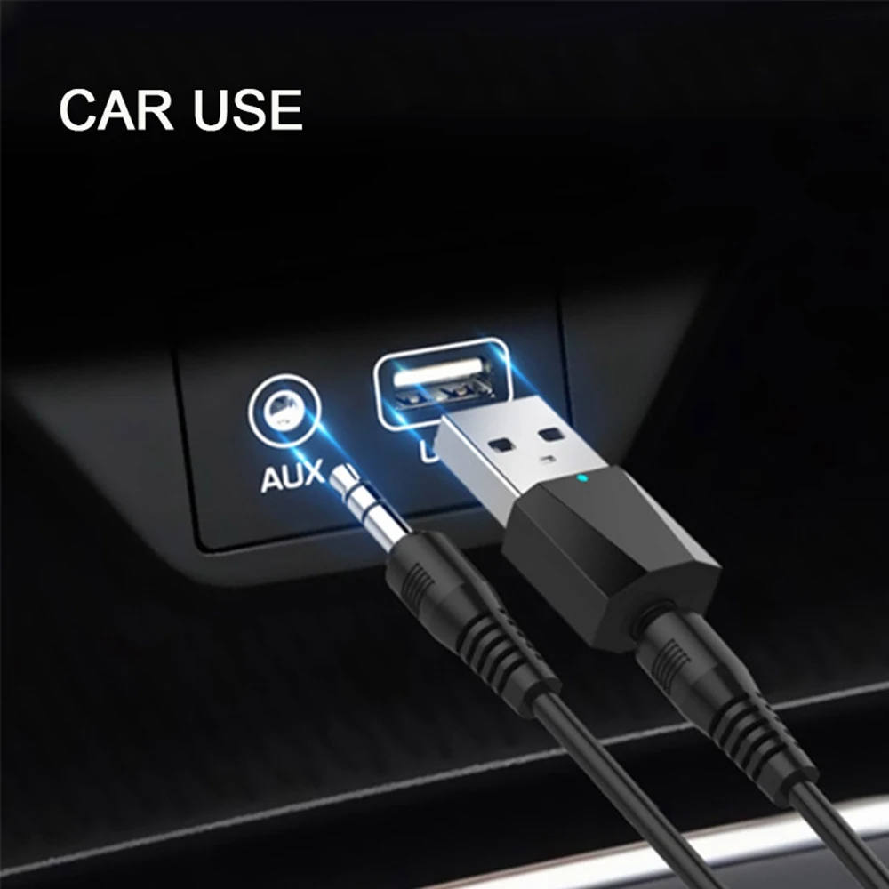 Автомобильный Bluetooth 4 2 аудио приемник беспроводной 3 5 мм AUX адаптер автомобильный