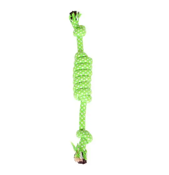 2pcs Шерстяные игрушки Веревка для прорезывания зубов игрушка собака натуральные узелки Жевательная интеллектуальная очистка домашних животных палящий укус красочный скрип буксир лакомства инструмент E - Цвет: 2pcs