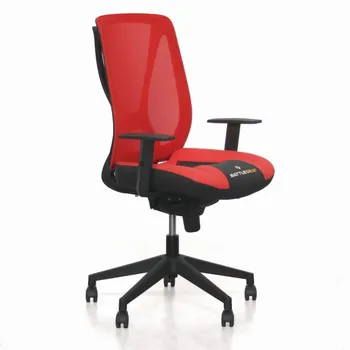 

BattleSeat, Silla de Escritorio Gaming Twister, Respaldo de malla resistente en color negro,naranja,azul y rojo.Mecanismo Sincro