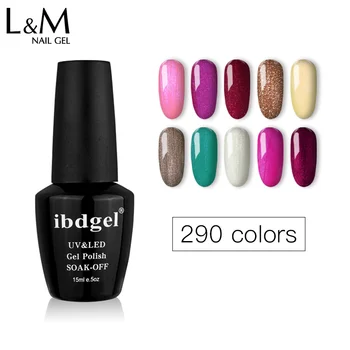 

450pcs ibdgel 290 colors black bottle Uv Primer Nails French gel nail polish Uv Tool Delivery by DHL free shipping Uv set