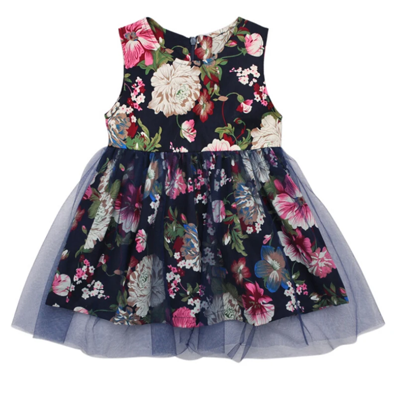 

Kid New Fashion Casual Summer Cute Baby Child Round Neck Dress