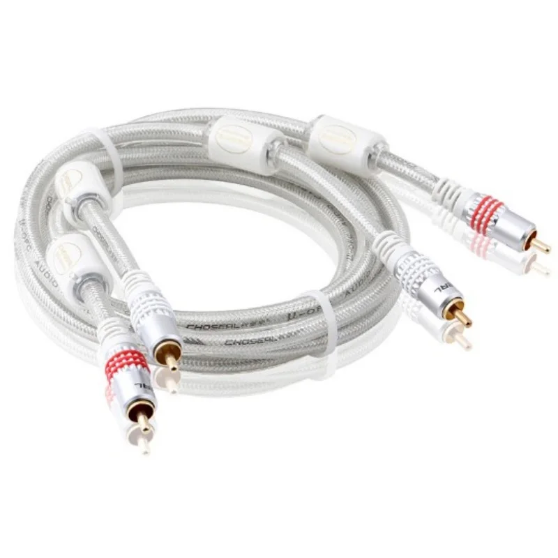 Choseal Q614 двойной аудио кабель Lotus красный и белый 2rca ТВ усилитель CD | Электроника