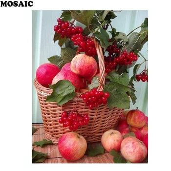 

Diamond Embroidery Fruits and berries 5D DIY Diamond Painting apple Diamond Mosaic Full Square Diamond cross stitch