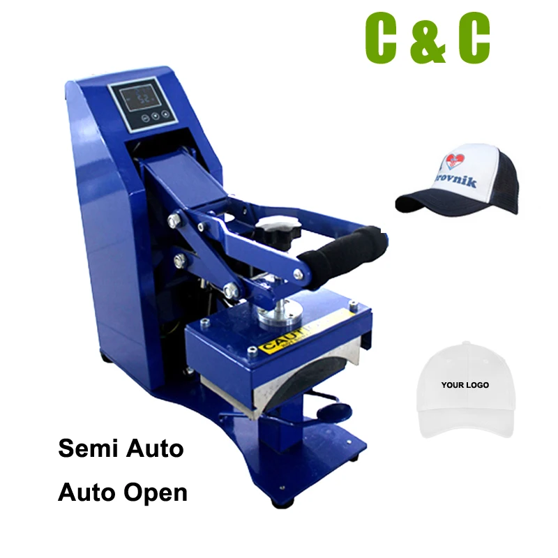 

Clamp CE Standard Semi Auto Cap Heat Press Sublimation Machine Auto Open Cap Press Machine NO.CP2815S