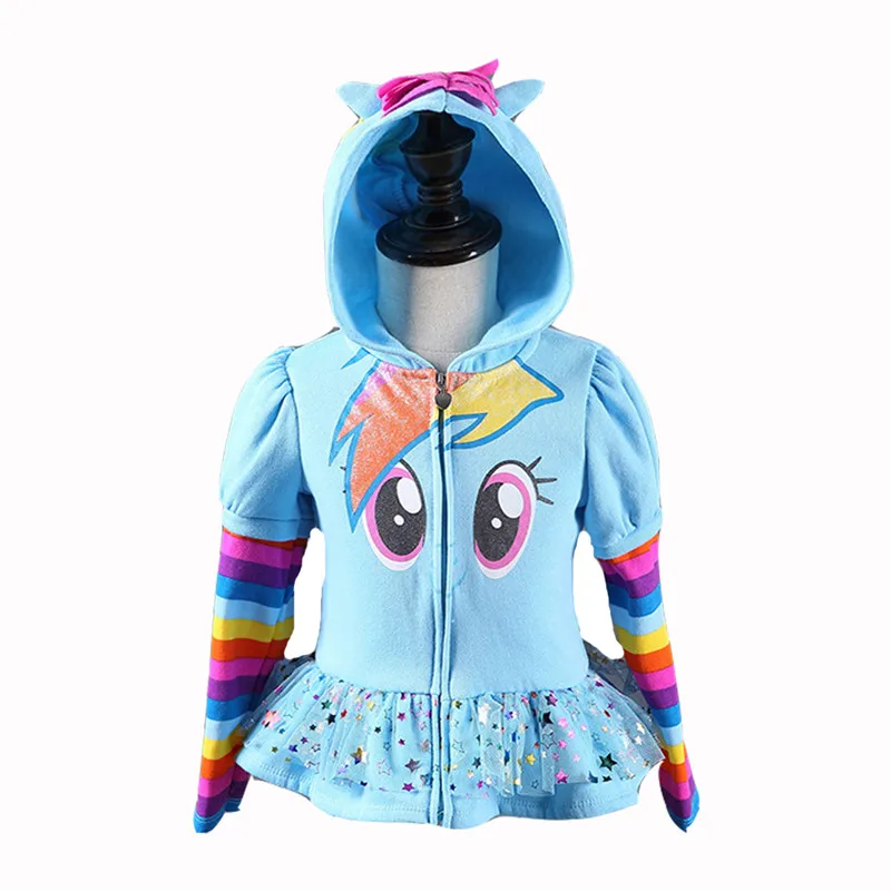 

High Quality New Girls little pony Kids Jacket my Children's Coat Cute Girls Hoodies & Girls Jacket Children Clothing Cartoon