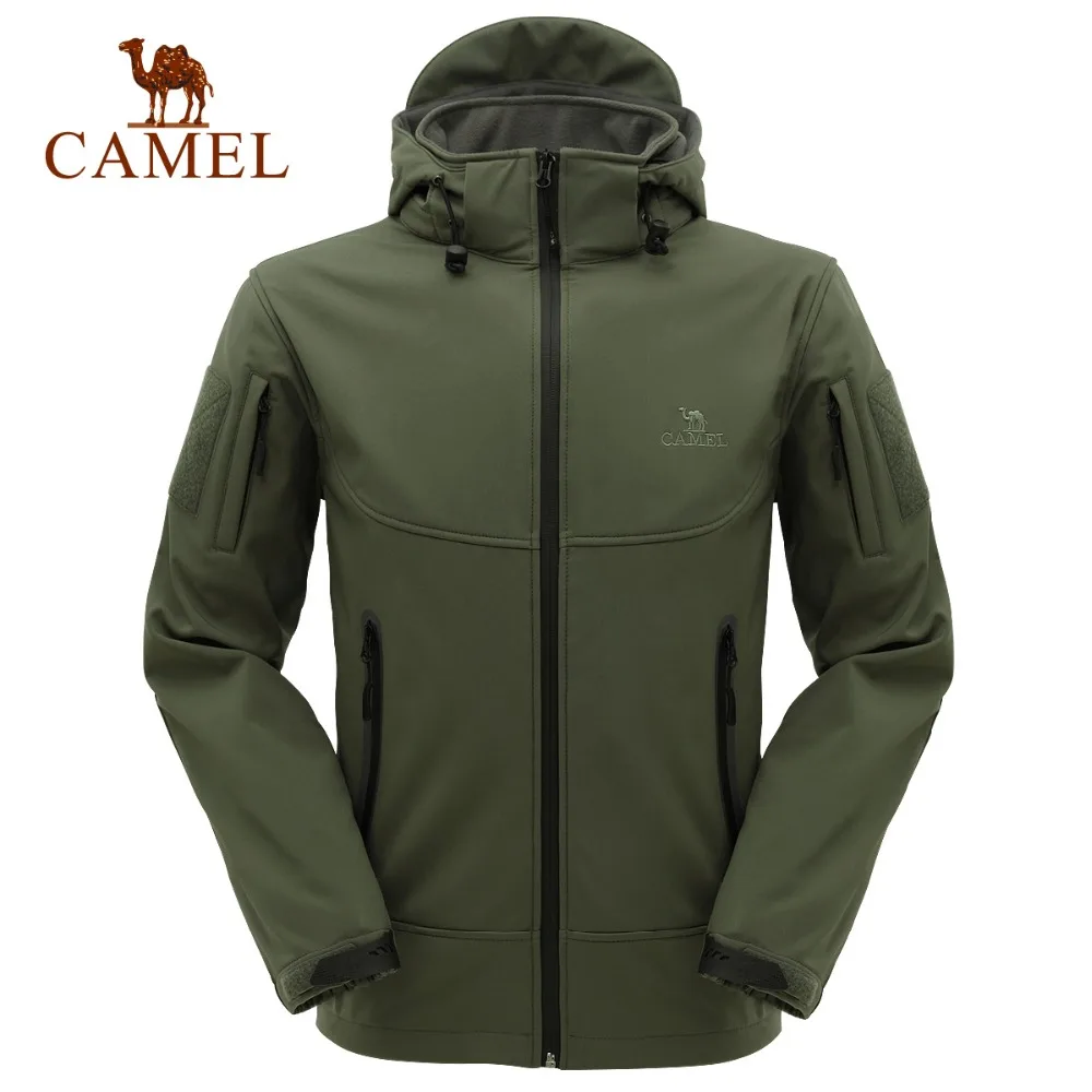 CAMEL мужская и женская уличная флисовая походная куртка водонепроницаемая