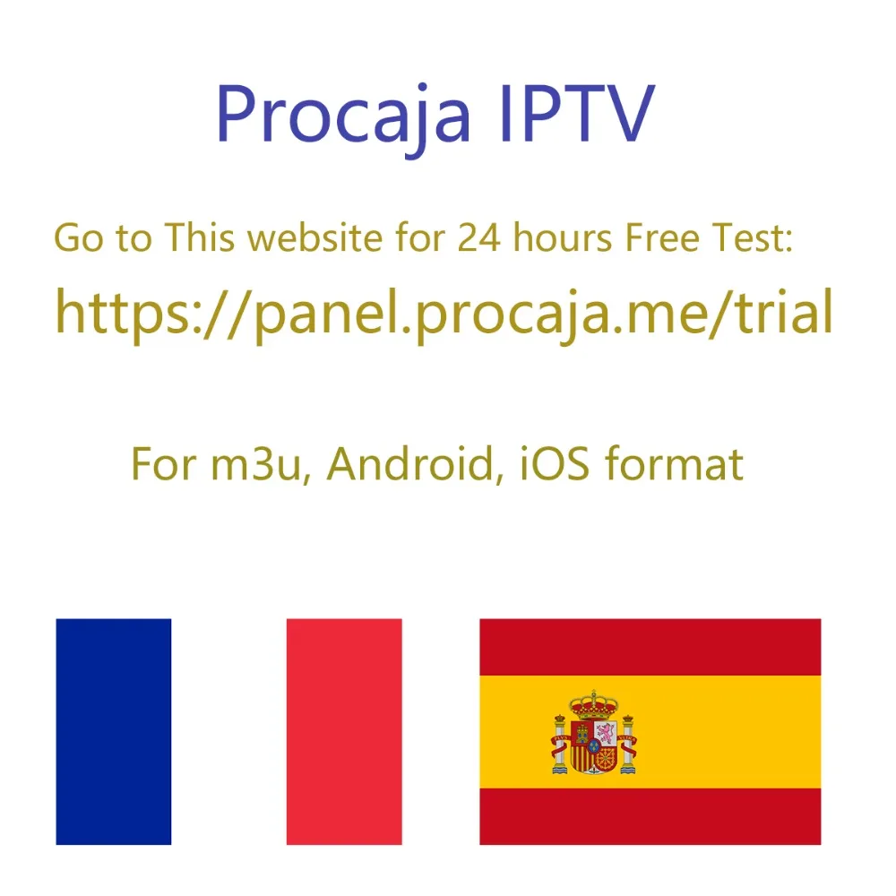 PROCAJA IPTV испанский подписка GOTIT 4000+ Live& VOD Испания Франция арабский для Android M3U Enigma2 Smart tv Mag box