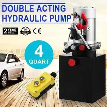 

Russia Free Shipping 4 Quart Hydraulic Pump Dump Trailer Power Unit (Steel, 4 Quart/Double Acting)