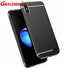 

Gracemind Luxury Coque Case Hard PC case Cover For Apple iPhoneX 5 5S SE 8 8Plus Cell Phone for 6 7 7Plus Phone Cover