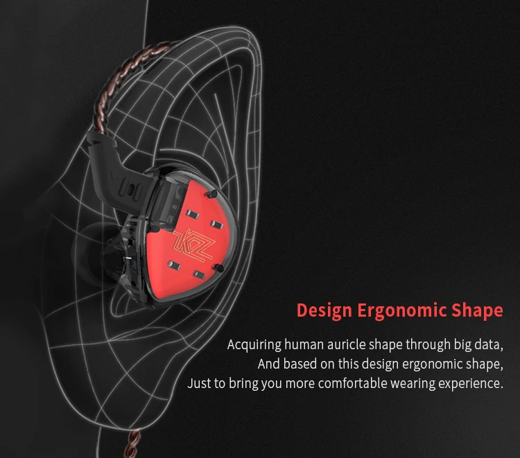 KZ ES4 1BA с 1DD гибридные наушники-вкладыши HIFI DJ Monito спортивные наушники для бега наушники KZ ZST/AS10/BA10 KZ ZSN KZ AS06