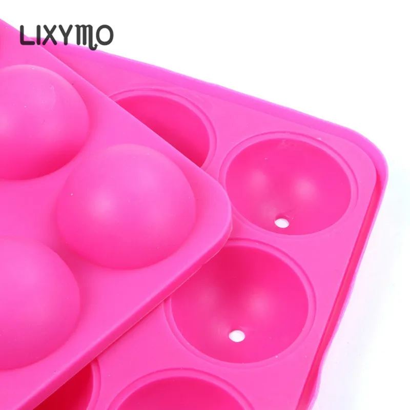 LIXYMO 12 Ячеек новый sillicone торт поп формы 1 набор (Топ и низ формы) DIY Форма для