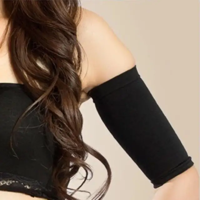 1 Pair 420D Compression Slimming Arms Sleeves Workout Toning Burn