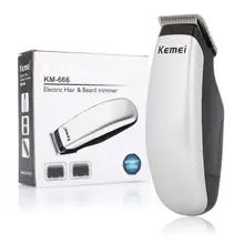 Kemei портативная Мужская машинка для стрижки волос мини-триммер для волос с 3 концевыми гребнями машинка для стрижки волос триммер для бороды бритва резак стайлер