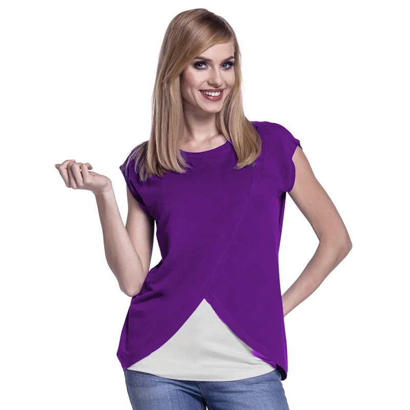 2018 Women Pregnancy Clothes Maternity Clothing Breastfeeding Tee Nursing Tops Short Sleeve T-shirt