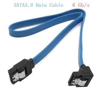 

SATA Cable 3.0 SATA3 6Gb / S SSD Hard Drive Data Direct / Right Angle Flexible Cable Professional Factory Price Drop Shipping