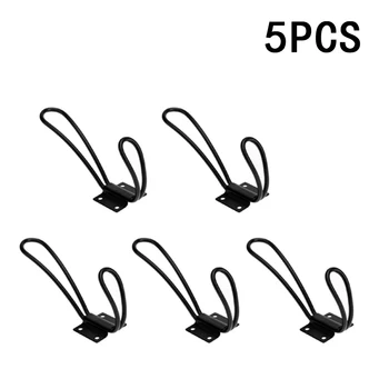 

Coat Hooks Metal Wall Door Mount Hat Hook Hanger Hanging Clothes Rack Black Hardware hook Crafts Towel Hanger Bathroom Supplies