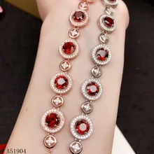 KJJEAXCMY boutique jewelry 925 sterling silver inlaid natural garnet gemstone female bracelet support detection kjjeaxcmy boutique jewelry 925 sterling silver inlaid natural garnet gemstone female ring new support detection