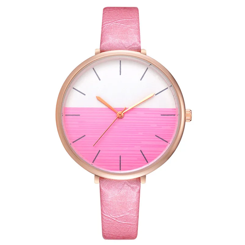 2018 High Quality women fashion casual watch luxury dress Leather band Quartz Analog Wrist Watches clock relogio feminino A06 (10)