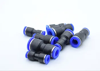

20 PCS 6mm hole to 8mm OD Tube Straight Air Pneumatic Fittings Push in Connector Quick Fitting