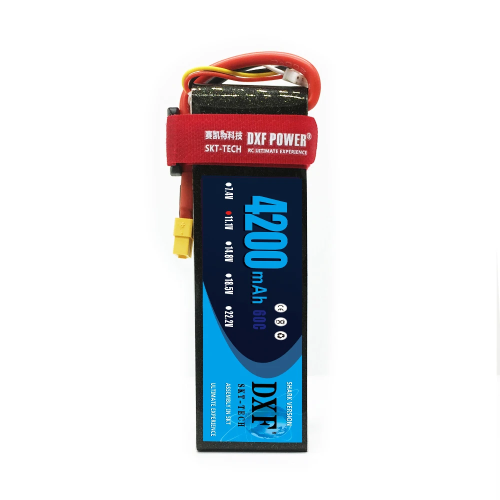 

DXF 3S RC Lipo Battery 11.1v 4200mAh 60C For RC Aircraft Quadcopter Drones Helicopter Car Boat Airplane 3S Li-polymer AKKU