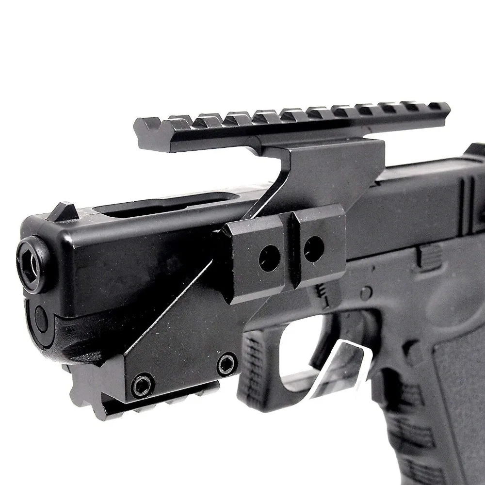 

Universal Tactical Pistol Scope Mount Weaver & Picatinny Rail Pistol Rail Mount for adding Scope Sight Flashlight Laser