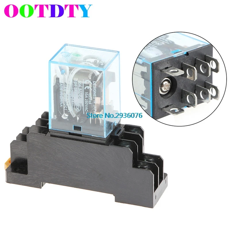 

Power Relay Intermediate MY4NJ LY2NJ MY2NJ MY4N-J AC 220V DC 24V 10A 8 Pin MY26_35