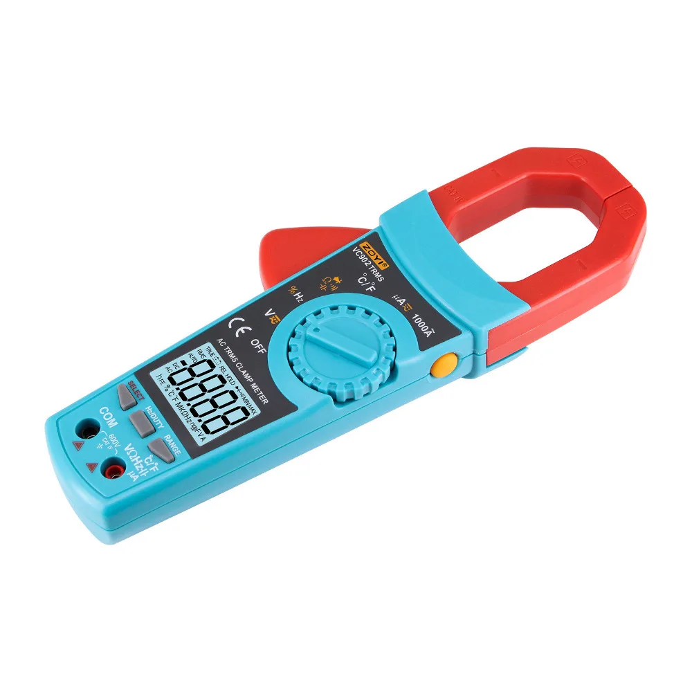 Zoyi Digital Pinze Amperometriche Vc902 Clamp Meter Ac Dc Corrente 6000 Conti Auto/Manuale Clamp Meter True Rms A Cristalli Liquidi Digital Clamp Mete
