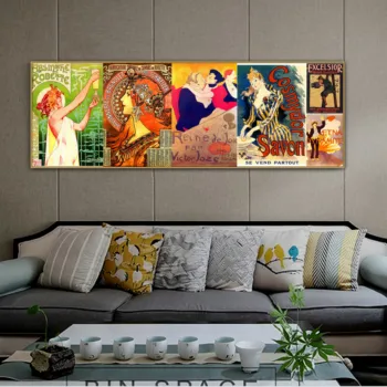 

Reine De Old Retro Advertising Vintage Posters Motif Photo Collage Canvas Painting Poster Print Wall Art Picture Wall Art Print