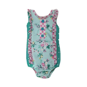 

Summer baby girl print design swimsuit comfortable breathable high quality