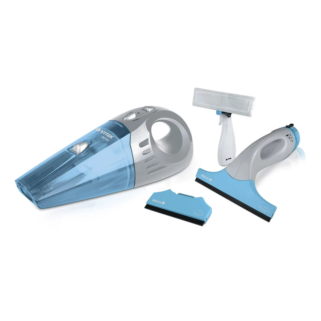 Car vacuum cleaner VITEK VT-1811(B) (Потребляемая мощность 60 вт., объём пылесборника 0.5 л, время работы аккумулятора до 30 мин, зарядное устройство в комплекте)