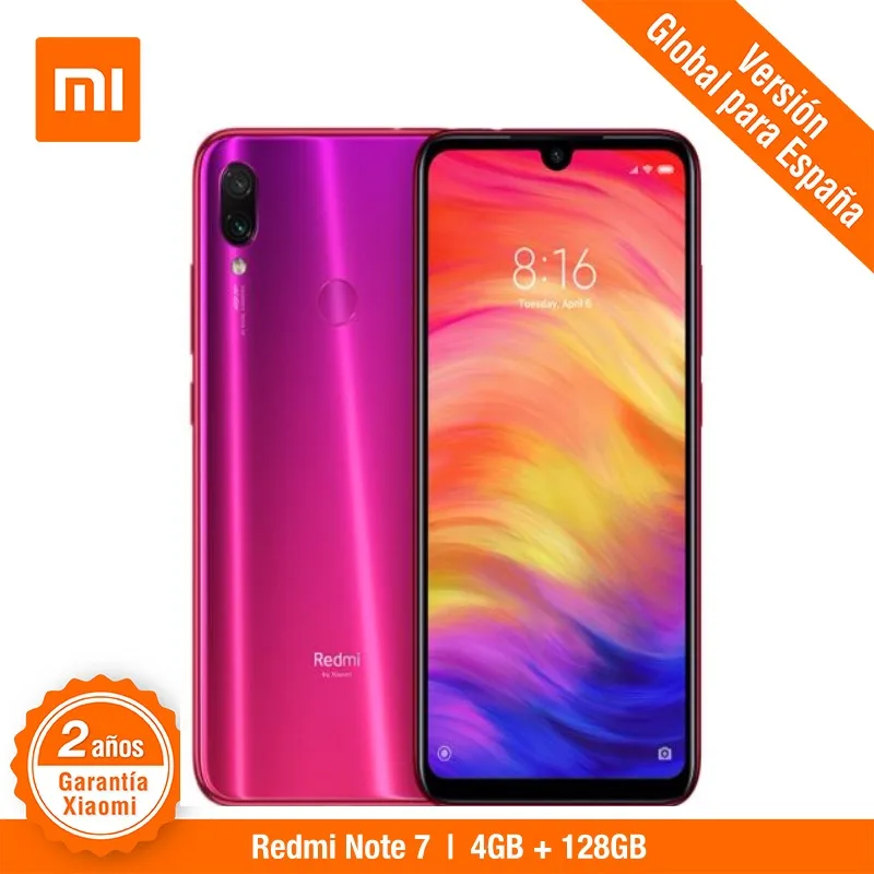 

[Global Version for Spain] Xiaomi Redmi Note 7 (Memoria interna de 128GB, RAM de 4GB,Camara dual trasera de 48 MP)