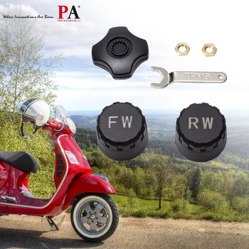 

PA LED 1set x Motorcycle Bluetooth Tire Pressure Monitoring System Mobile Phone APP TPMS PA