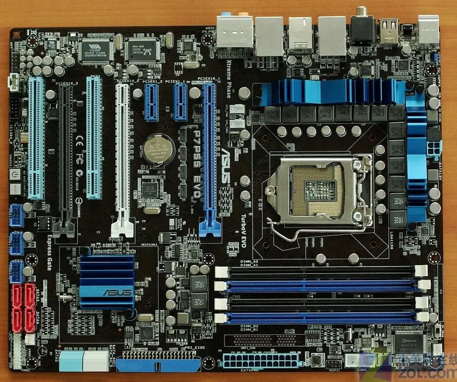 Разъем LGA 1156 для ASUS P7P55 EVO оригинальный б/у настольного ПК материнской платы Intel P55
