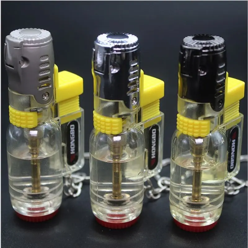 

2 PCS Windproof cigarette lighter Blue Flame portable Powerful transparent spray gun welding torch lighter withpunch