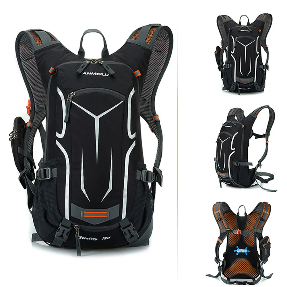 Bike Shoulder Bag Lightweight Outdoor Sports MTB Riding Backpack Hydration Compatible for Hiking Running Cycling with Rain Cover 18L waterproof rucksack Cycling Backpack Bike Shoulder Bag Lightweight Outdoor Sports MTB Riding Backpack Hydration Compatible for Hiking Running Cycling with Rain Cover 18L waterproof rucksack Cycling Backpack