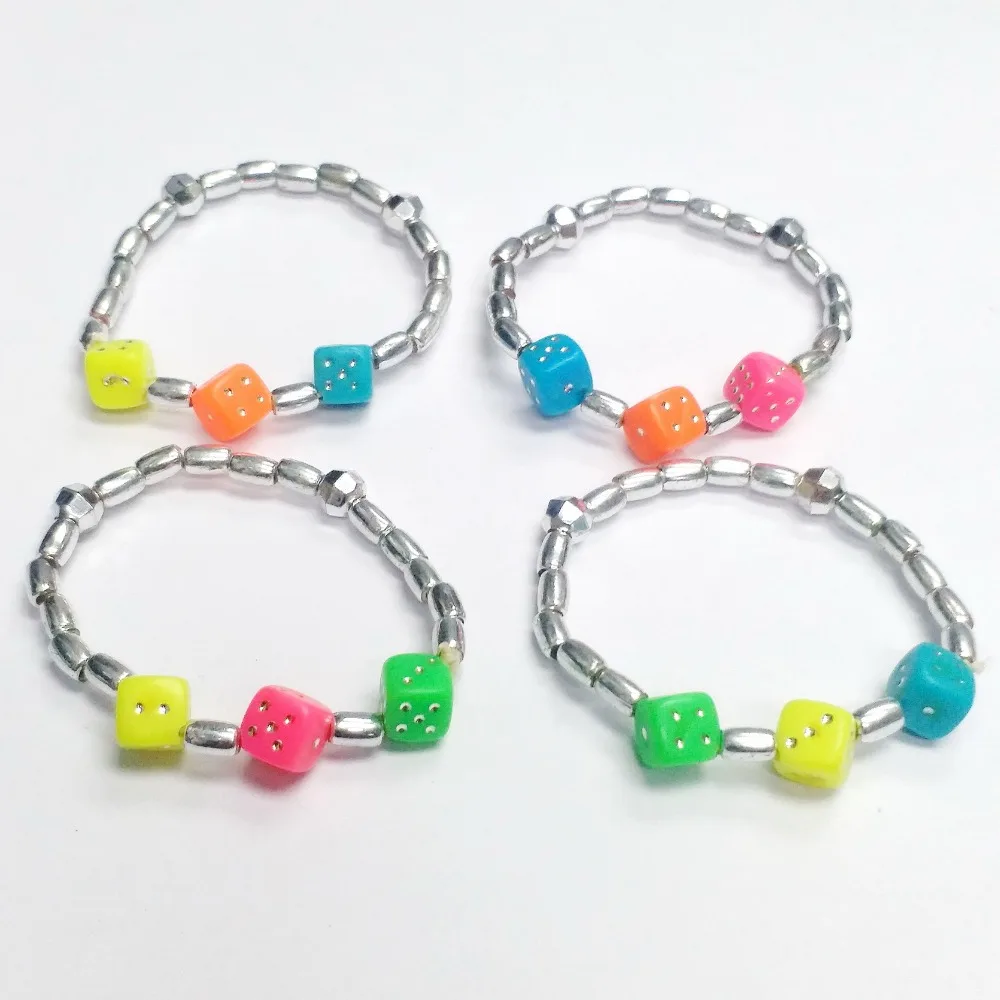 dice silver bracelet - 2.6g