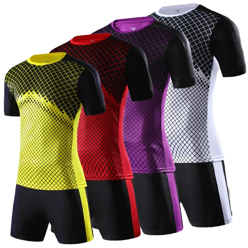 

Customized Soccer Team 2019 new kids Adult Soccer Jerseys Set survetement Foot Men Child shorts sleeve Futbol Training Uniforms